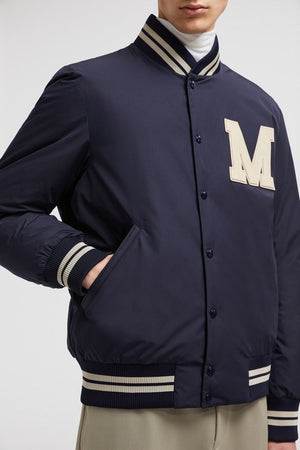 MONCLER Urban Luxe Leather-Trim Bomber Jacket