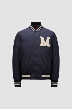 MONCLER Urban Luxe Leather-Trim Bomber Jacket