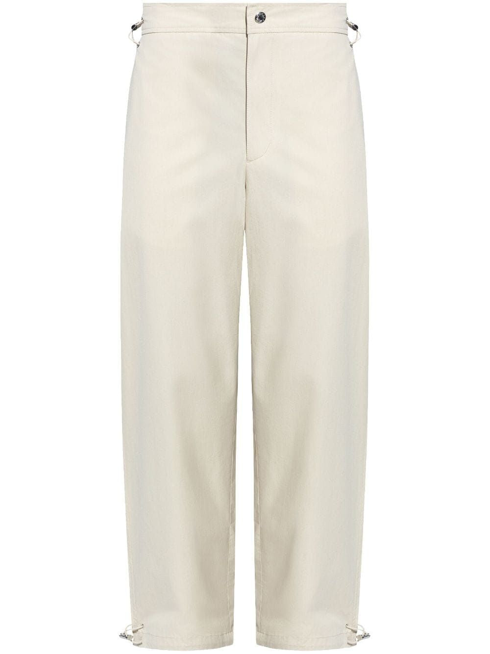 MONCLER Light Beige Men's Trousers - Perfect for Fall 2024