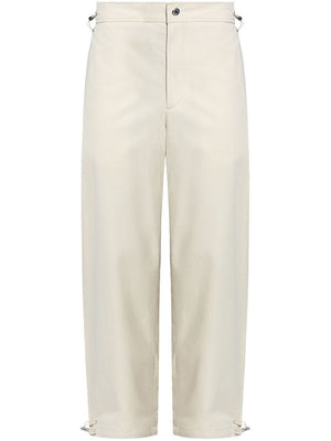 MONCLER Light Beige Men's Trousers - Perfect for Fall 2024