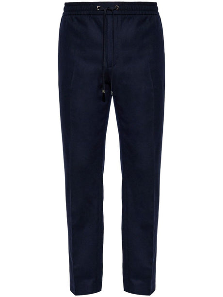 MONCLER Cashmere Blend Adjustable Drawstring Trousers for Men