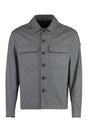 MONCLER Cashmere Blend Overshirt with Side Slits