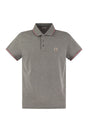 MONCLER Elegant Short-Sleeved Cotton Polo with Signature Patch