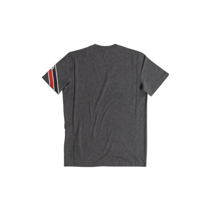 MONCLER Regular Fit Short Sleeve T-Shirt with Tricolor Stripes