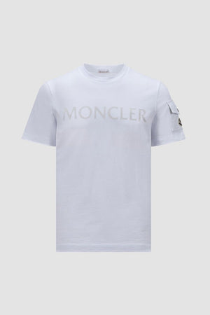 MONCLER Polyester-Cotton Blend SS Crewneck T-Shirt for Men