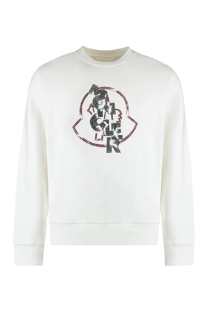 MONCLER Logo Detail Cotton Sweatshirt for Men