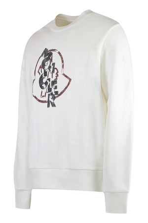 MONCLER Logo Detail Cotton Sweatshirt for Men