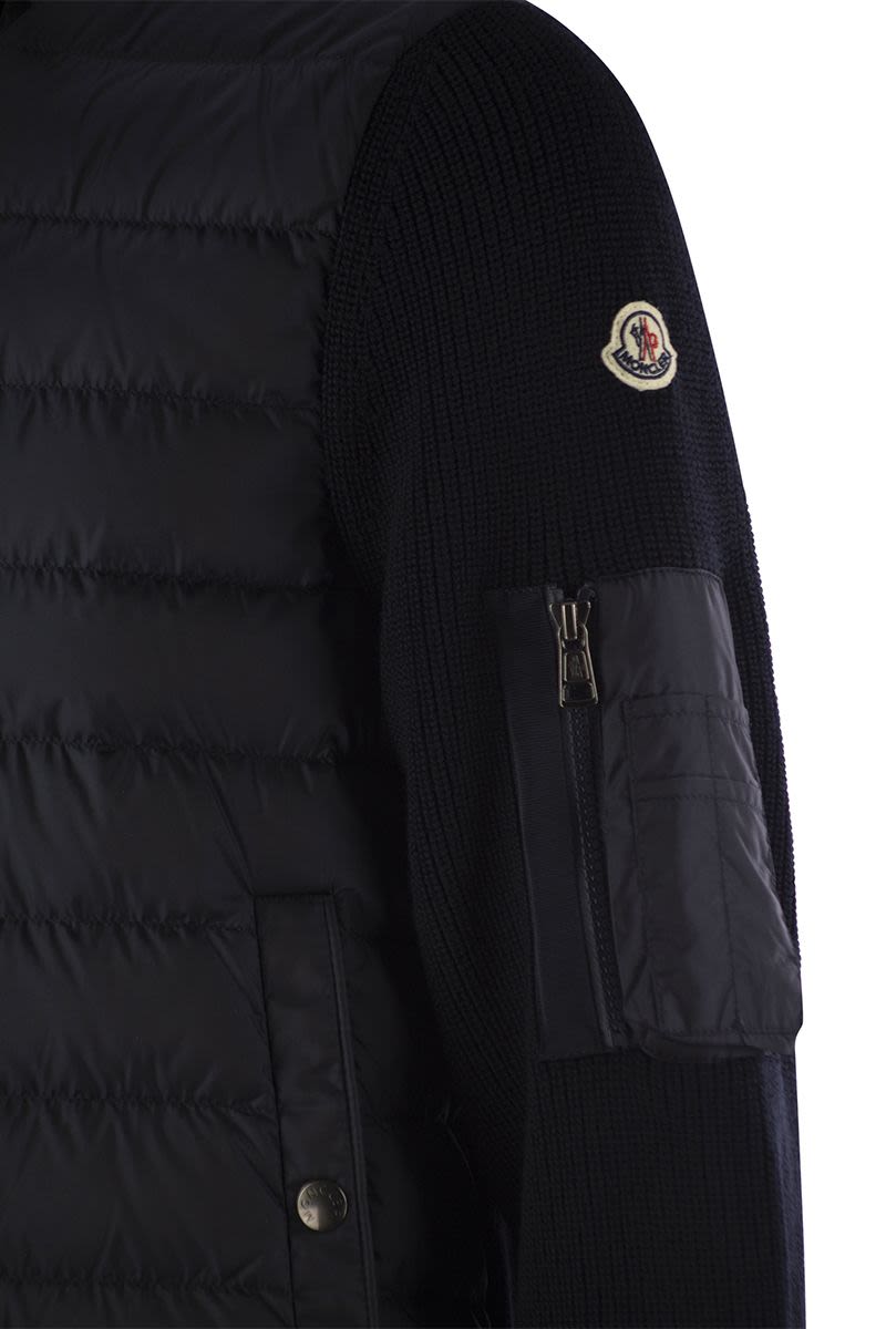 MONCLER Luxury Padded Zip-Up Hooded Cardigan