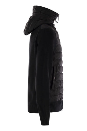 MONCLER Luxury Padded Zip-Up Hooded Cardigan