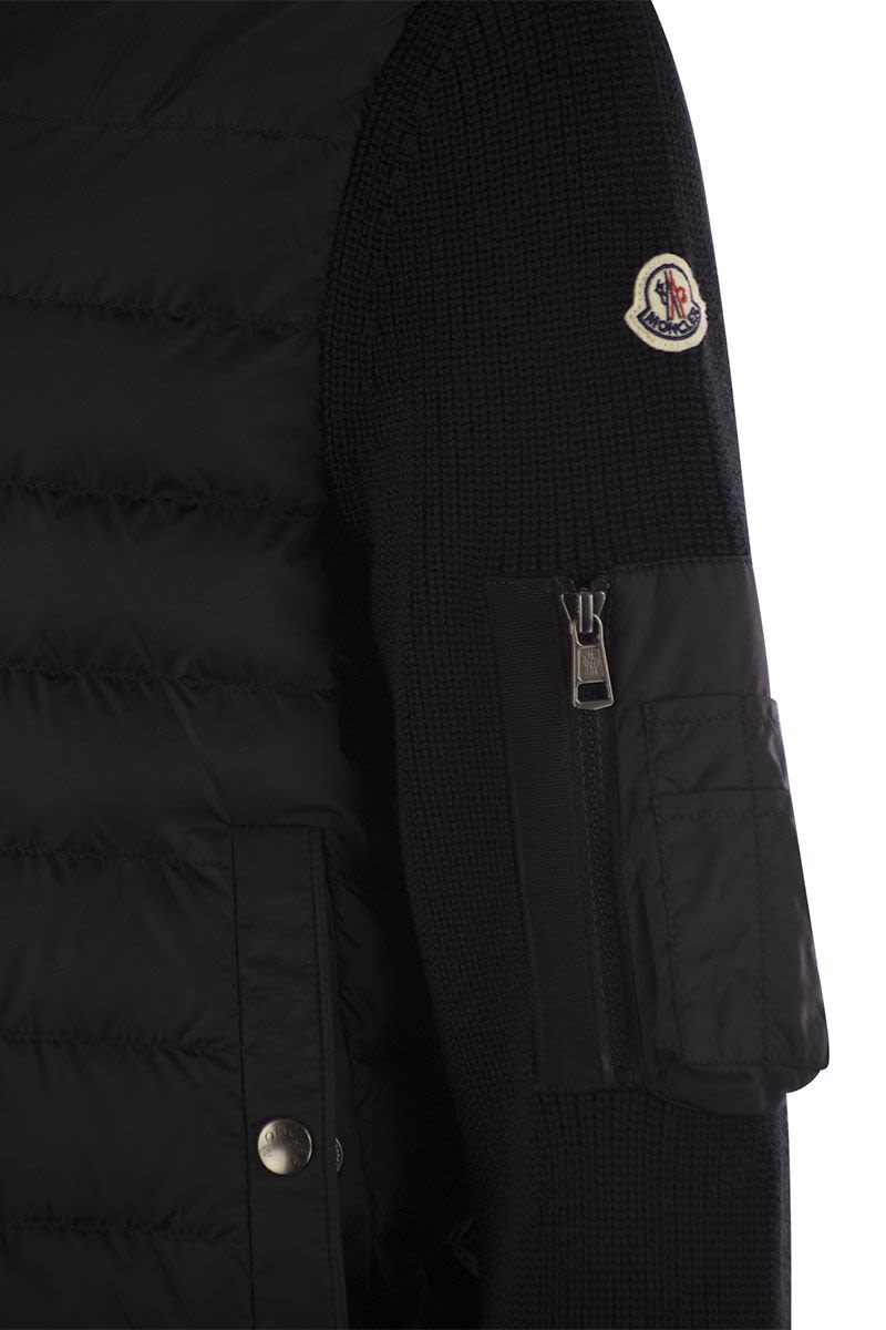 MONCLER Luxury Padded Zip-Up Hooded Cardigan