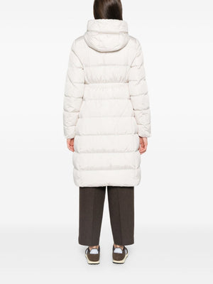 MONCLER Lightweight Beige Hooded Jacket for Women - Fall/Winter 2024