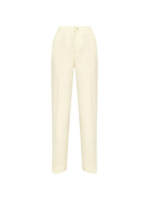 MONCLER Natural Camel Wide Pants for Women