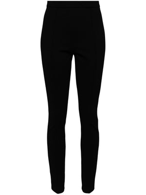 MONCLER High Waist Stretch Gabardine Trousers