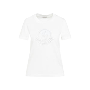 MONCLER Elegant Cotton Crew-Neck Tee for Women