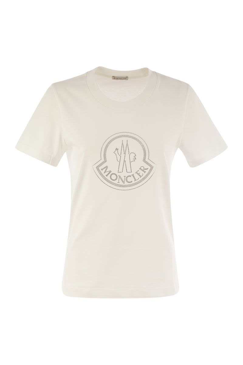 MONCLER Crystal Sparkle Slim Fit Cotton Tee