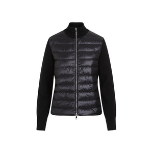 MONCLER Women's Cardigan with Nylon Panels