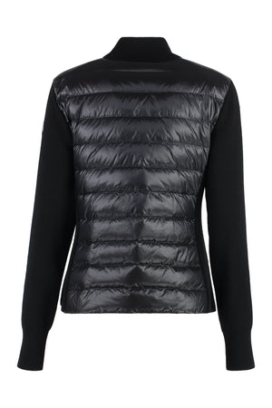 MONCLER Women's Cardigan with Nylon Panels