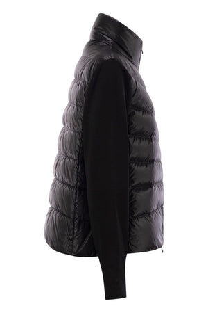 MONCLER Luxury Padded Wool Cardigan