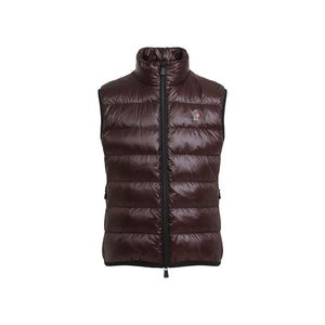 MONCLER GRENOBLE Luxurious Red Down Vest for Men