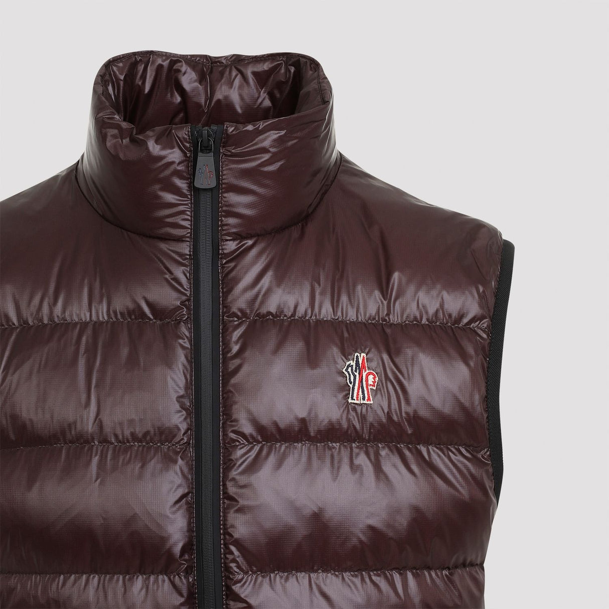 MONCLER GRENOBLE Luxurious Red Down Vest for Men