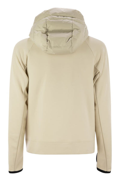 MONCLER GRENOBLE PADDED SWEATSHIRT WITH ZIP