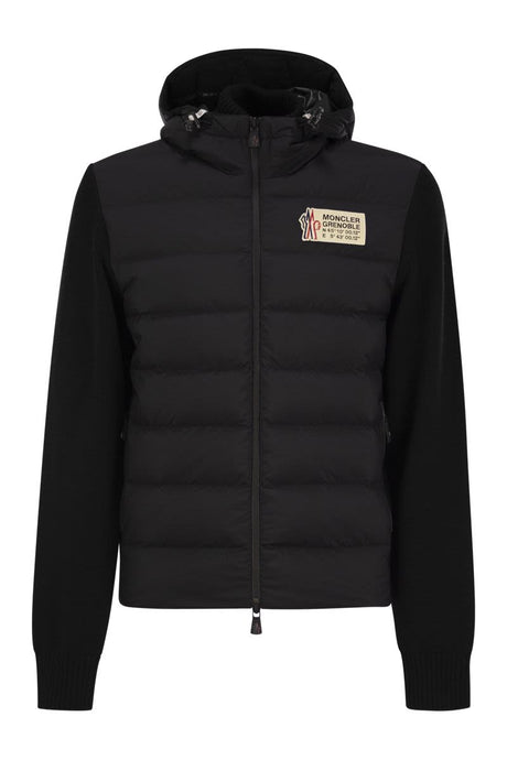 MONCLER GRENOBLE Men's Padded Sweatshirt with Zip and Adjustable Hood