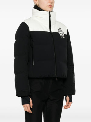 MONCLER GRENOBLE Women's Stennes Mini Bomber Jacket - Black & White Logo