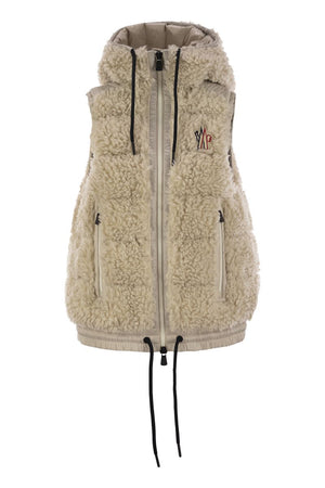 MONCLER GRENOBLE Teddy-Effect Padded Waistcoat