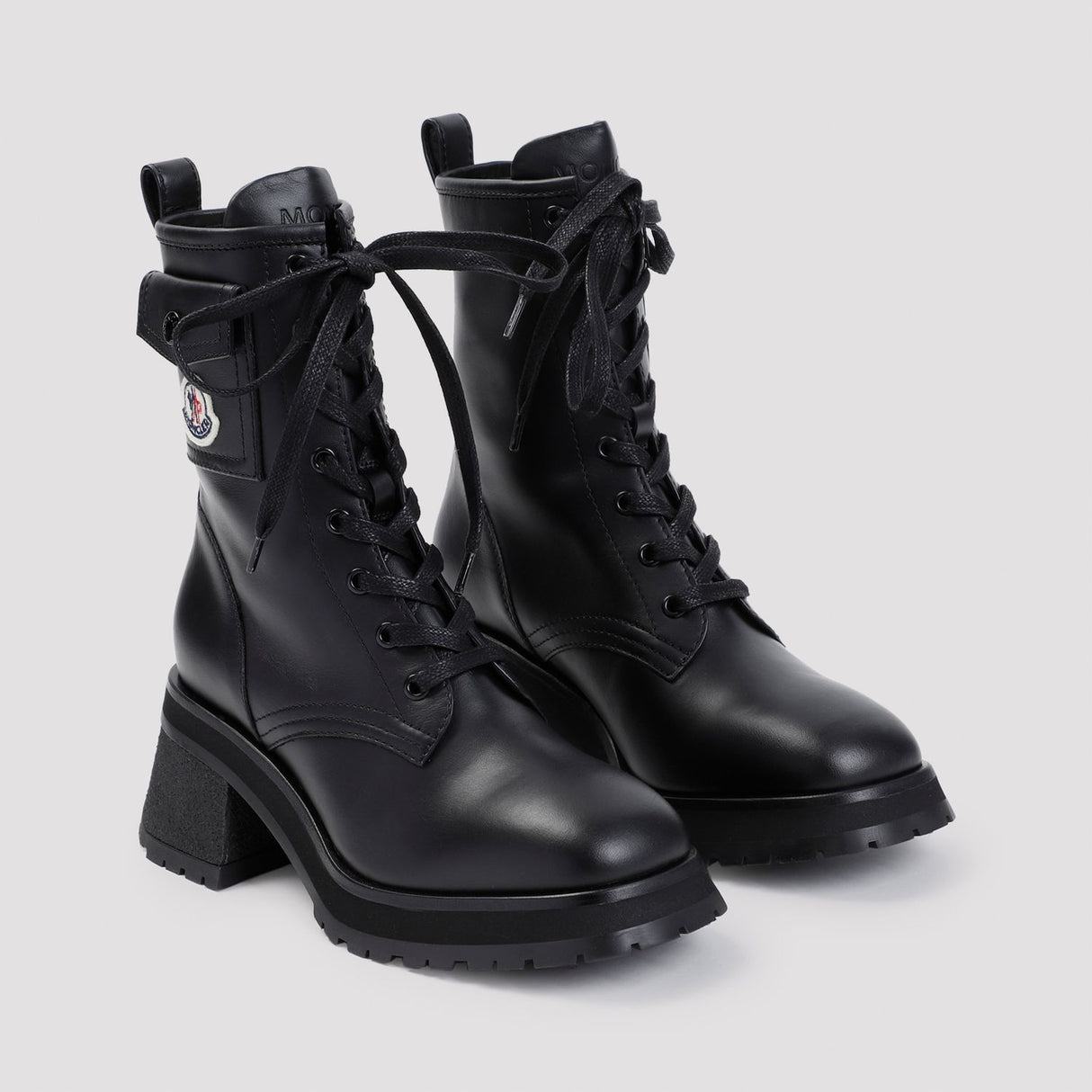 Giày boots cổ lửng da có dây buộc GIGI