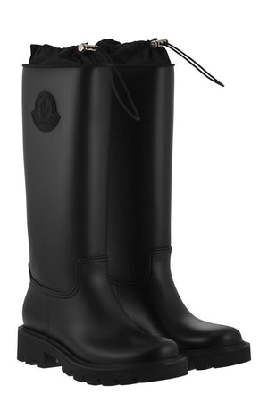 MONCLER Boots mưa cao quá đầu gối thời trang đô thị chống thấm nước