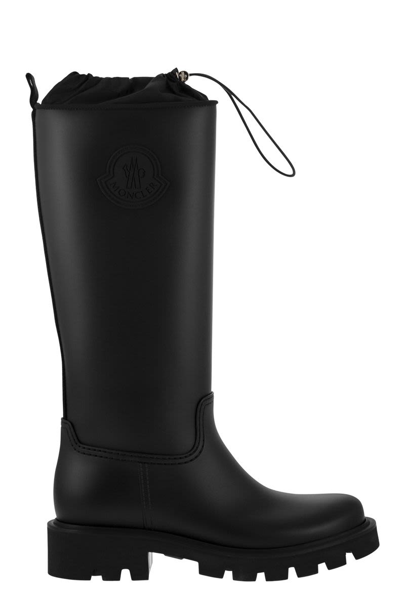 MONCLER Boots mưa cao quá đầu gối thời trang đô thị chống thấm nước