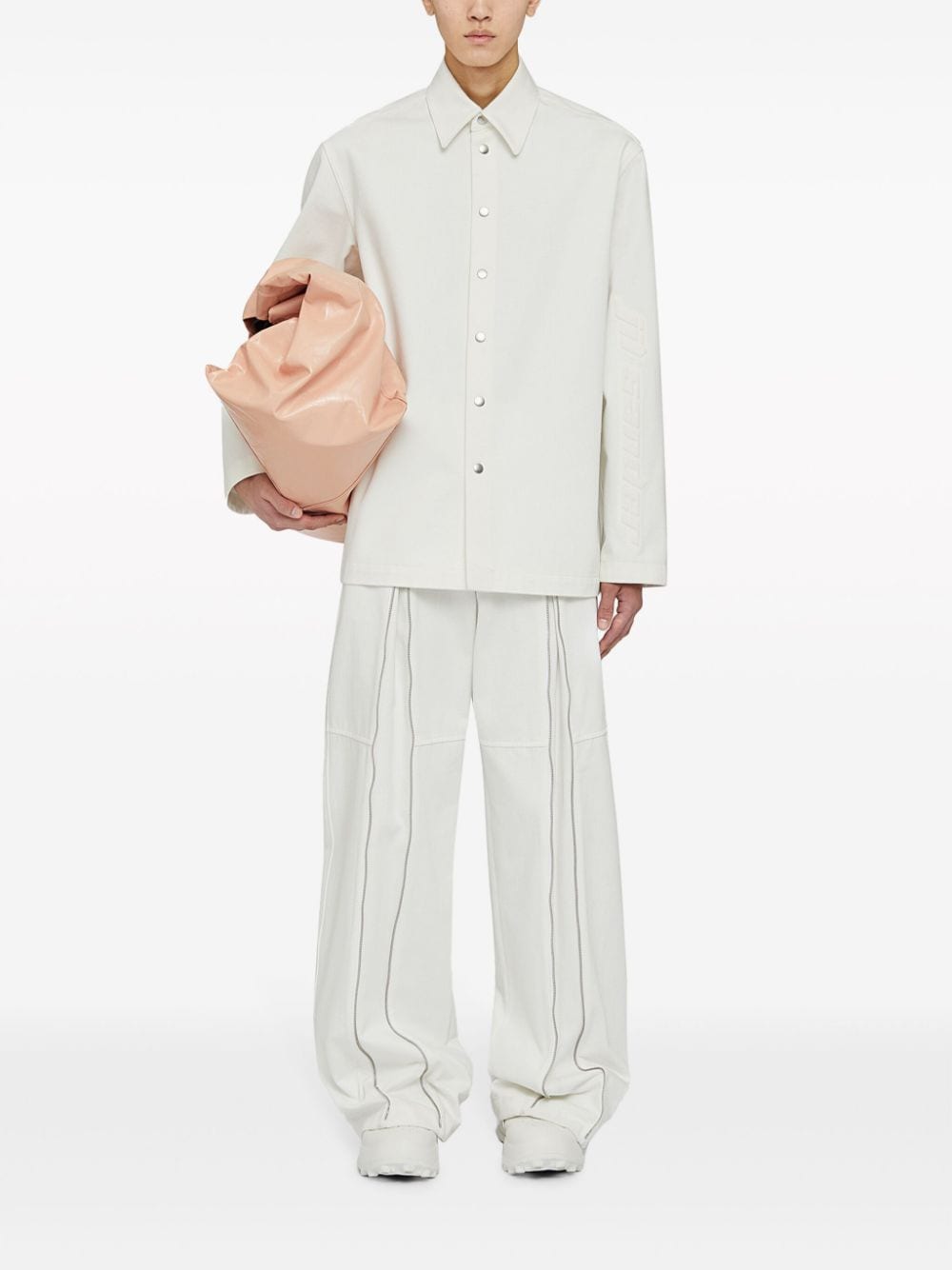 JIL SANDER Stylish Men's White Jacket for 23FW Season