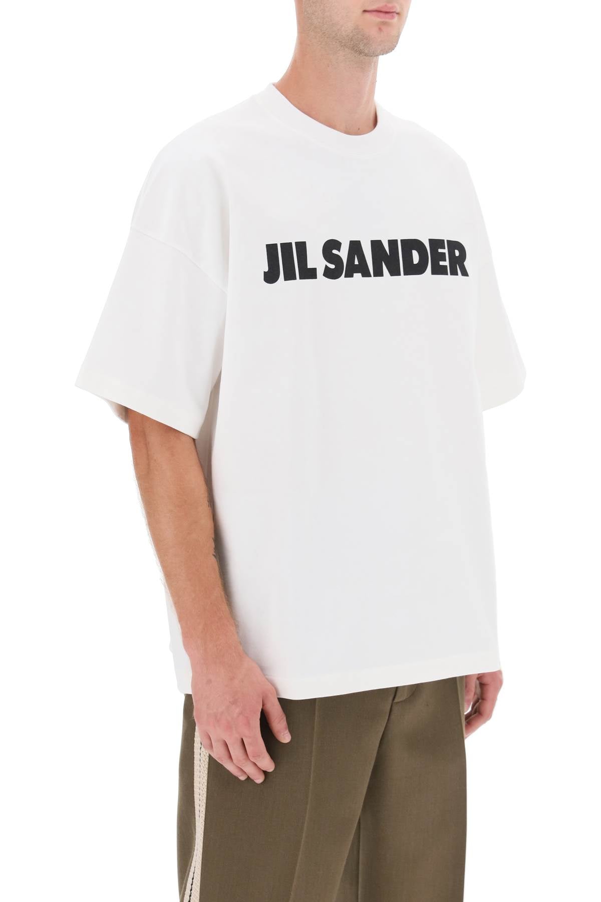 JIL SANDER Men's Logo Print Boxy T-Shirt in Mixed Colors