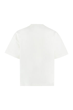 JIL SANDER Men's White Logo Cotton T-Shirt for SS24