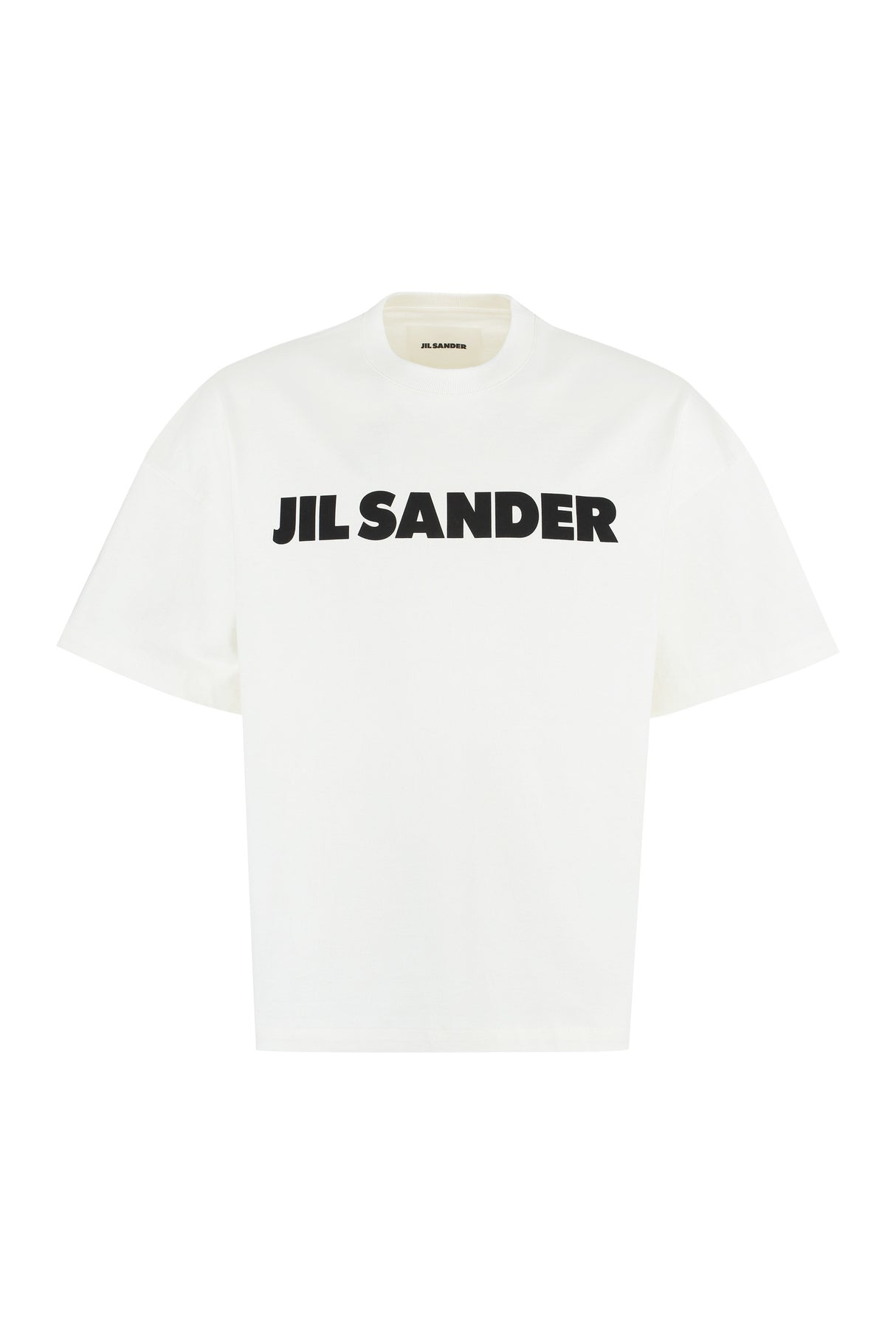 JIL SANDER Men's White Logo Cotton T-Shirt for SS24