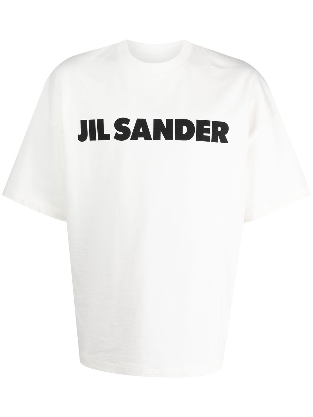 JIL SANDER Men's White Logo Cotton T-Shirt for SS24