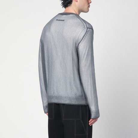 JIL SANDER Layered Design Crew Neck Sweater - SS25 Edition