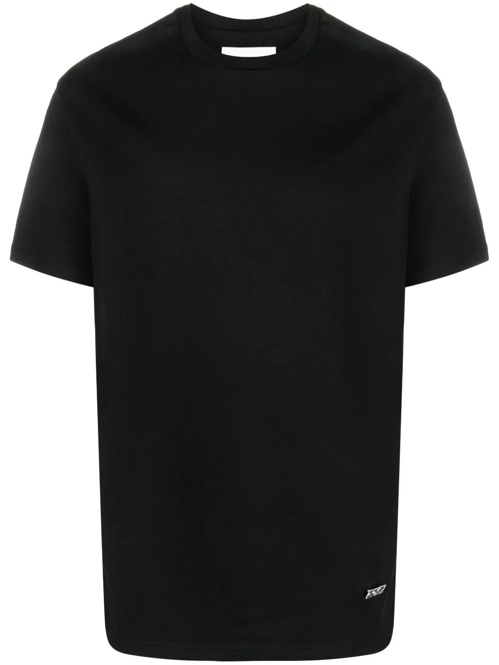 JIL SANDER Mens Black Cotton Graphic Tee for SS24