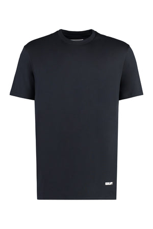 JIL SANDER Men's Navy Cotton Crew-Neck T-Shirt for SS24