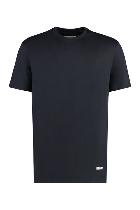 JIL SANDER Men's Navy Cotton Crew-Neck T-Shirt for SS24