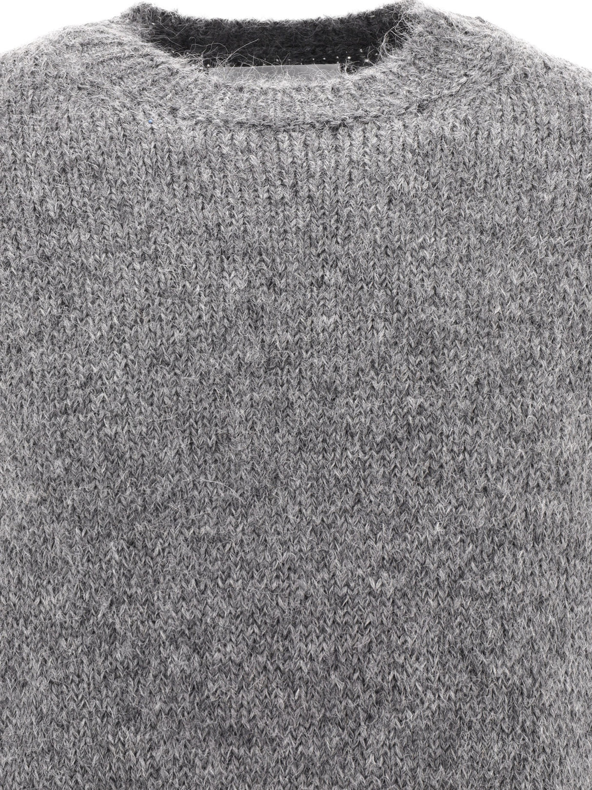 JIL SANDER Cozy Gray Mélange Sweater for Men - Fall/Winter 2024