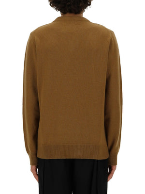 JIL SANDER Men's V-Neck Sweater - Size 48