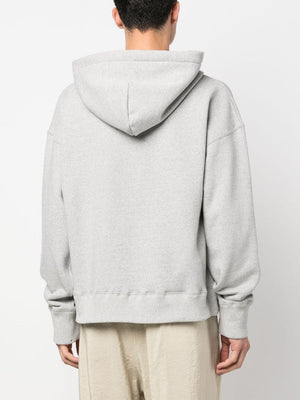 Áo hoodie nam cotton màu xám cho FW23