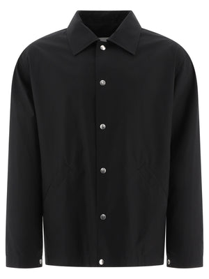 JIL SANDER Casual Cotton Overshirt with Signature Print