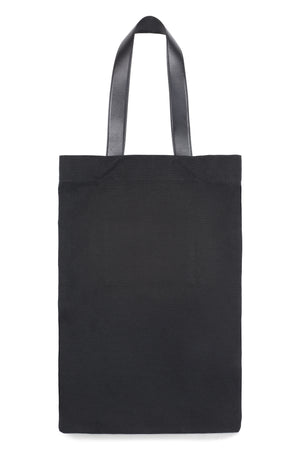 Túi đeo vai vải Canvas màu đen thời trang cho nam giới