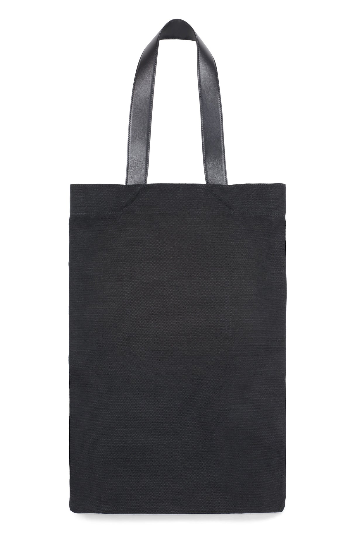 JIL SANDER Men's Black Linen Tote Handbag - Spring/Summer '24