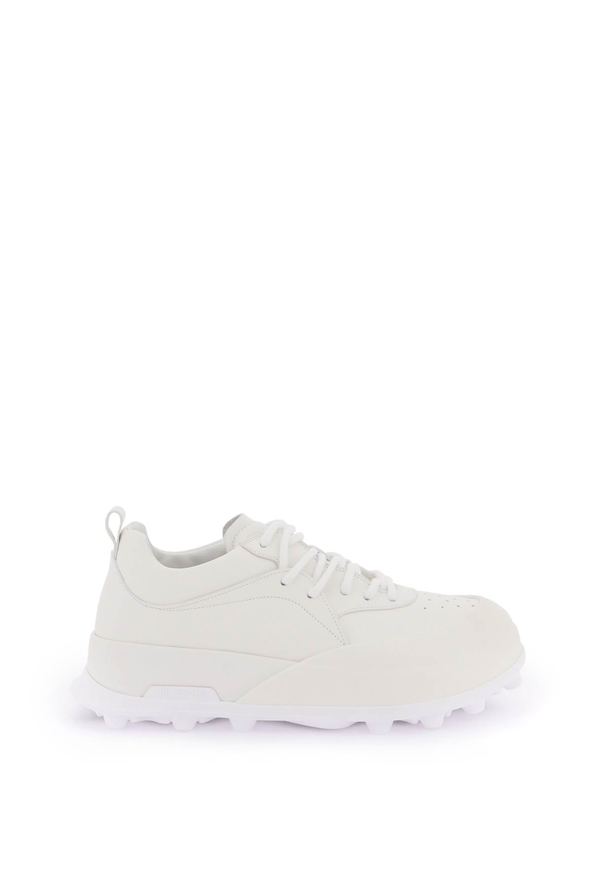 JIL SANDER ORB LOW-TOP Leather Sneakers for Men - White