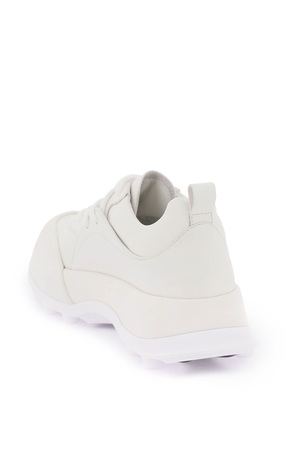 JIL SANDER ORB LOW-TOP Leather Sneakers for Men - White