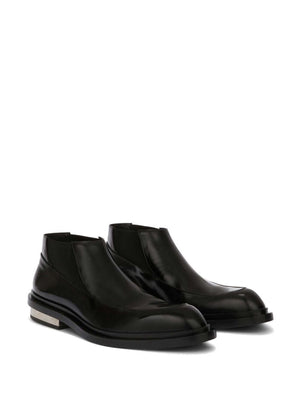 JIL SANDER Men's Low Leather Boots - FW24 Collection