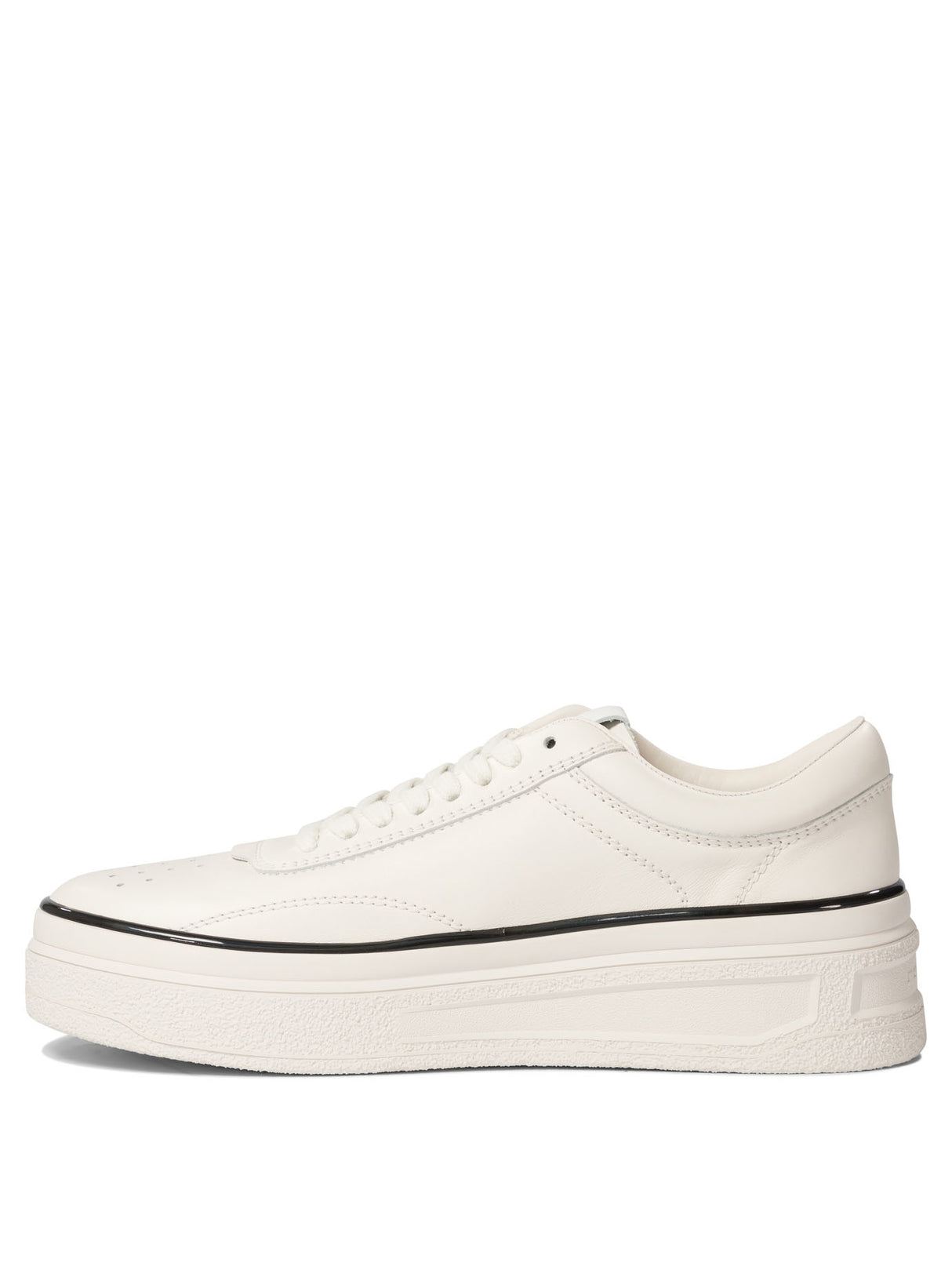 JIL SANDER Men's Premium Leather Slip-On Sneakers